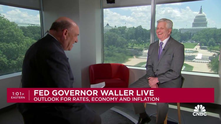 Fed Governor Christopher Waller: Don't think we'll need to raise rates